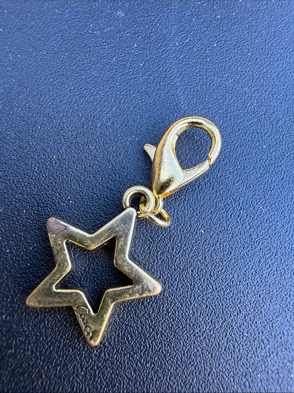 Coach Gold Star Lobster Clasp Charm